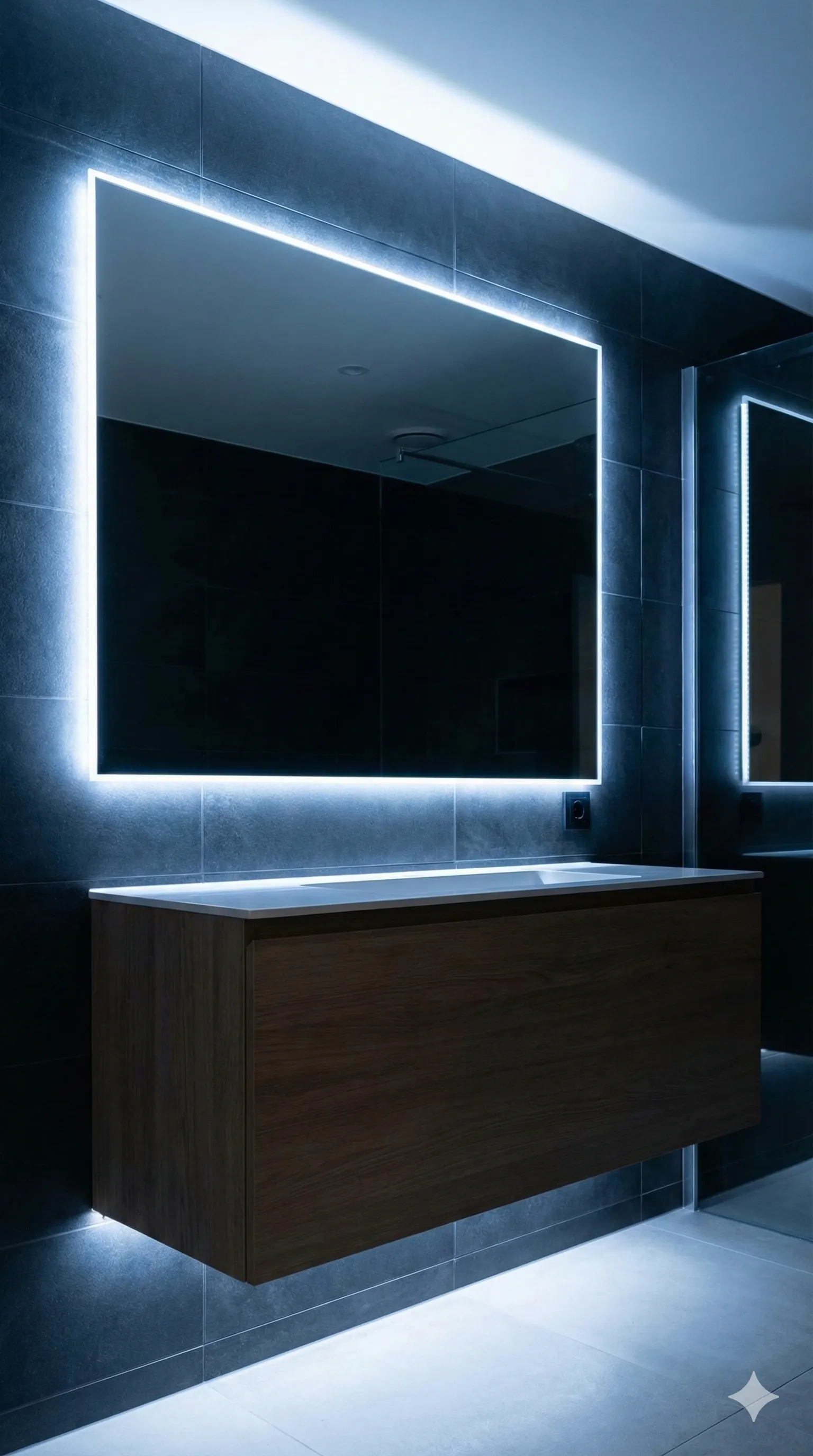 Espejo de baño retroiluminado