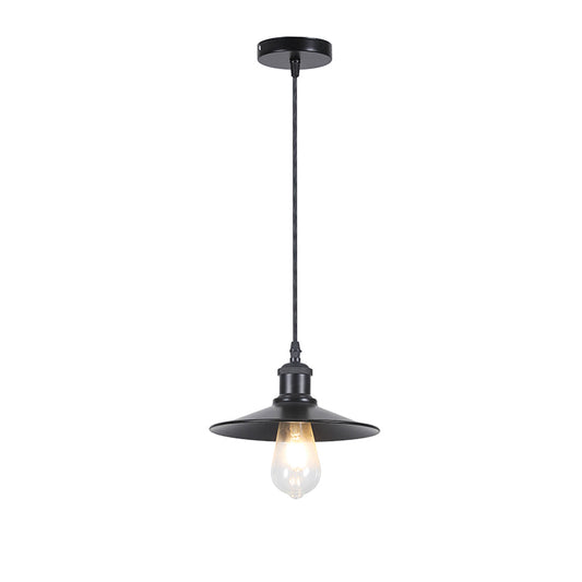 Lámpara Colgante Estilo Industrial Porta E27 x1 – Negro - Ledinnova