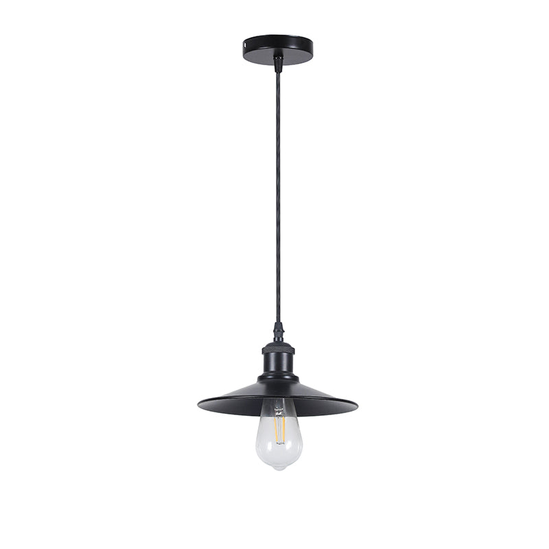 Lámpara Colgante Estilo Industrial Porta E27 x1 – Negro - Ledinnova