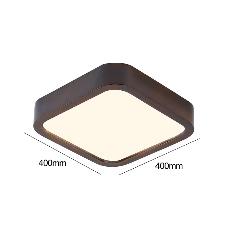 Lámpara de Techo Cuadrada LED Tipo Panel de Madera con Control Remoto - Ledinnova