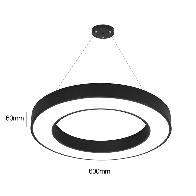 LAMPARA LED COLGANTE REDONDO LUNA  600MM 42W